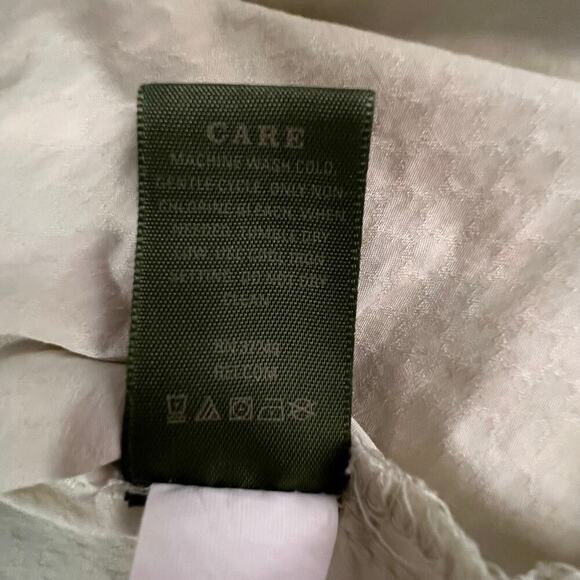 Rei XL Womens UPF Button Snaps Stretchy Long Sleeve Pale Yellow Activewear Shirt - Picture 13 of 13